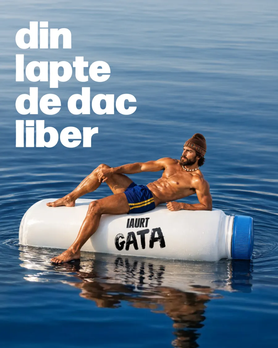 Iaurt GATA — dacul pe sticlă