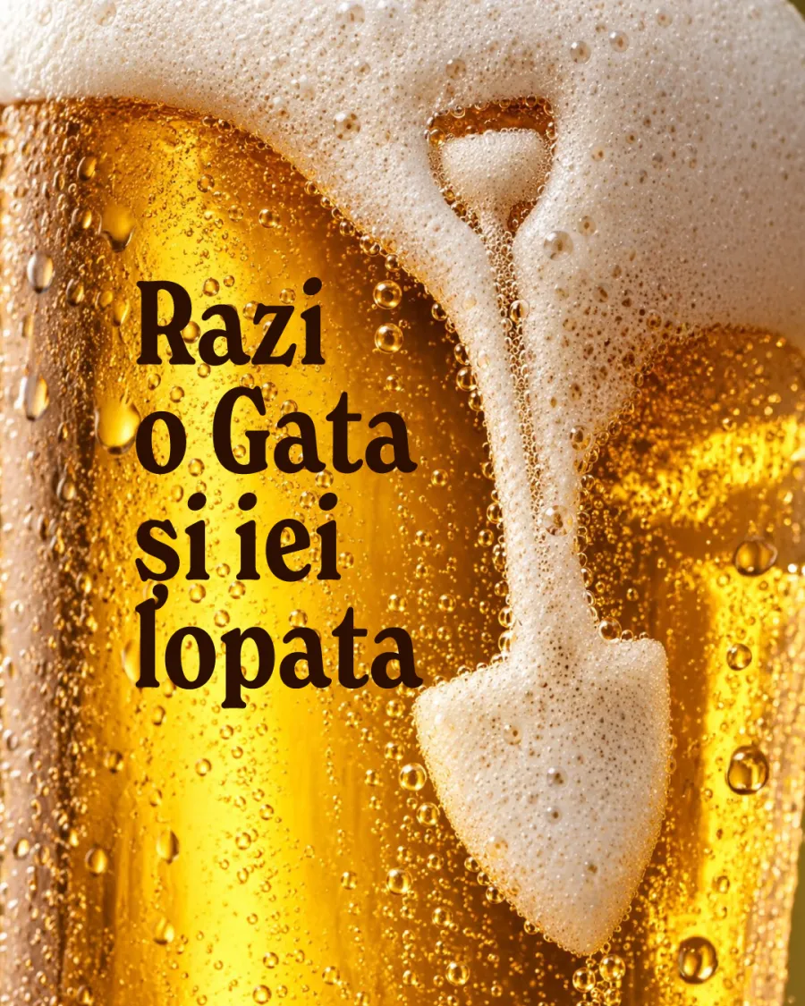 Bere GATA — lopată din spumă